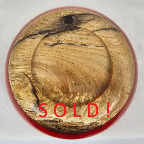 Red Edge Maple Bowl (5-1/2" x 1-1/4")