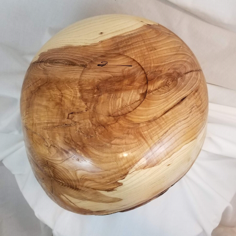 Large Live Edge Ash Bowl (14" x 8-1/2")